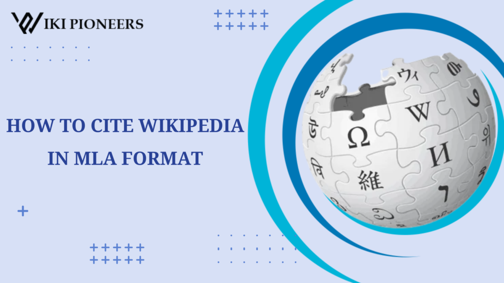 how to mla cite wikipedia